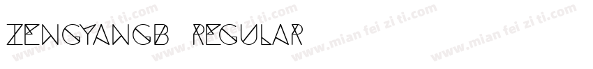 zengyanGB regular字体转换